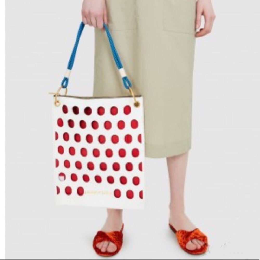NWT! Bimba y Lola - leather perforated tote